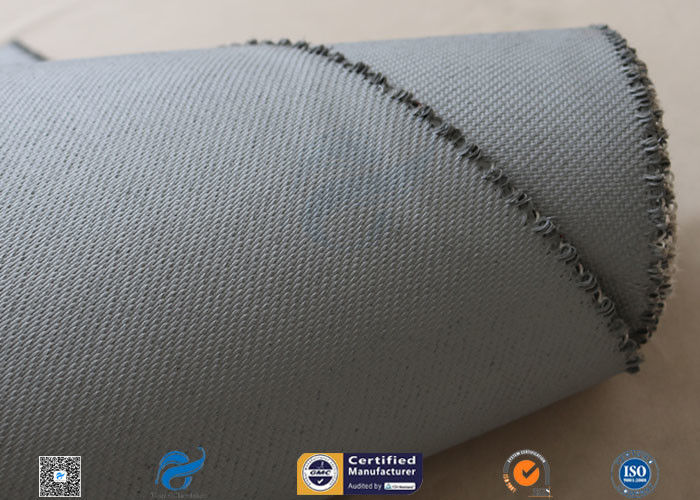 Grey Silicone Coated Glass Fabric 1500gsm Two Side Coated Glass Fiber Cloth