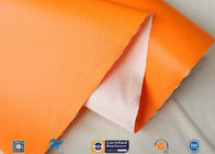 Orange 510g Silicone Coated Fiber Glass Cloth For Fabric Expansion Joint