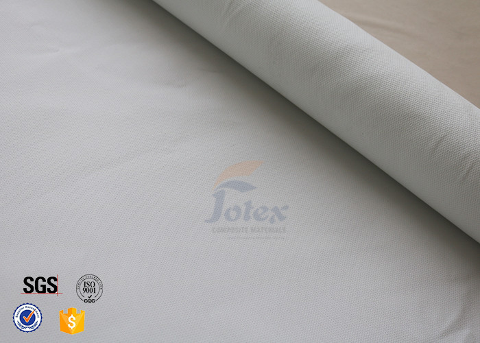 White 0.5mm Silicone Coated Fiberglass Fabric For Household Fire Blanket