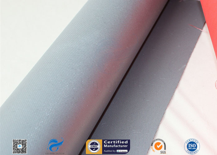 960GSM Silicone Coated Fiberglass Fabric Grey 0.65MM Heat Insulating Cloth