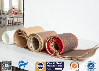 560gsm 4x4mm PTFE يغطّي ليفيّ زجاجيّ شبكة مفتوح شبكة لحزام التورتيا